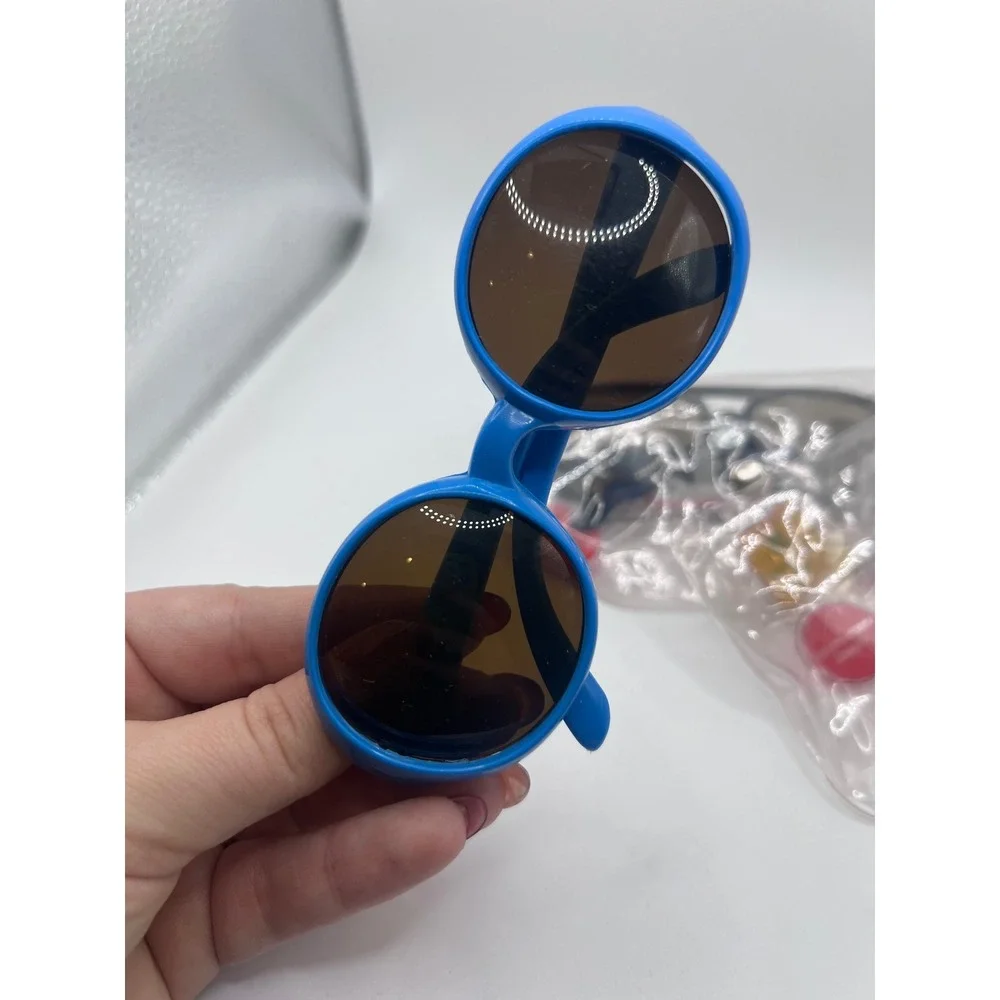 Set Of 1980s Kmart‎ Children's Sunglasses Blue + Black Plastic Unbreakable NOS